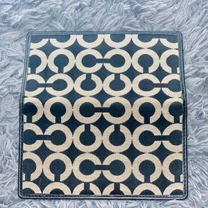 Coach check book cover